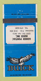 Matchbook Cover - Gohier Pontiac Buick Montreal QC WEAR 30 Strike