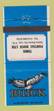 Matchbook Cover - Temis Pontiac Buick Notre Dame Du Lac QC 30 Strike