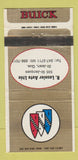 Matchbook Cover - R Lasnier Buick St Jean QC WEAR 30 Strike