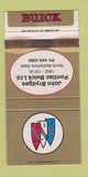Matchbook Cover - Brydges Pontiac Buick North Battleford SK WORN 30 Strike