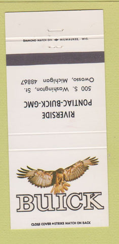 Matchbook Cover - Riverside Buick GMC Pontiac Owosso MI 30 Strike