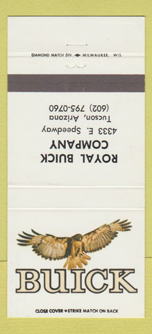 Matchbook Cover - Royal Buick Tucson AZ 30 Strike