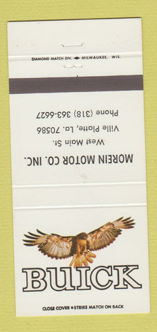 Matchbook Cover - Morein Motors Buick Ville Platte LA 30 Strike