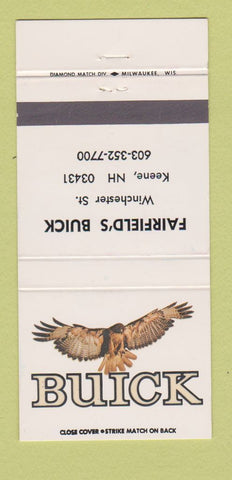 Matchbook Cover - Fairfield's Buick Keene NH 30 Strike