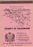 Matchbook Cover - County of Haldimand ON pink 40 Strike