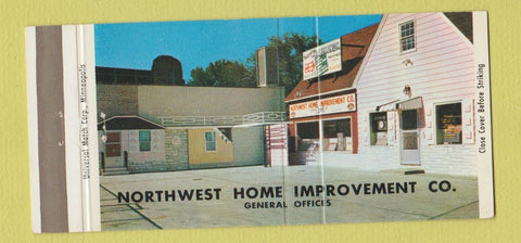 Matchbook Cover - Northwest Home Improvement Minneapolis MN 30 Strike