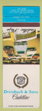 Matchbook Cover - Dreisbach Sons Cadillac Detroit MI