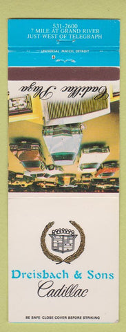 Matchbook Cover - Dreisbach Sons Cadillac Detroit MI