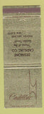 Matchbook Cover - Cadillac Desimone