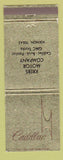 Matchbook Cover - Cadillac Krebs Buick Pontiac GMC Vernon TX