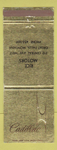 Matchbook Cover - Cadillac Ronald Moran Torrance CA