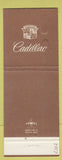 Matchbook Cover - Cadillac Ronald Moran Torrance CA