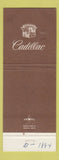 Matchbook Cover - Cadillac Norristown PA