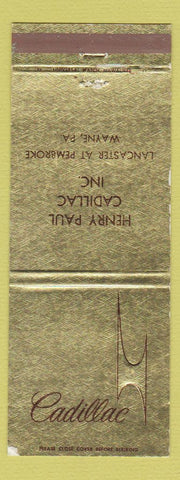 Matchbook Cover - Cadillac Schreffler Pontiac Buick Sunbury PA