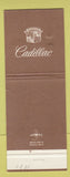 Matchbook Cover - Cadillac Schreffler Pontiac Buick Sunbury PA