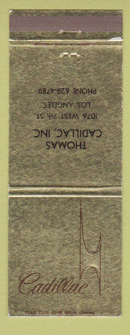 Matchbook Cover - Cadillac Thomas Los Angeles CA WEAR