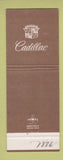 Matchbook Cover - Cadillac Thomas Los Angeles CA WEAR
