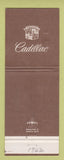 Matchbook Cover - Cadillac Allen Oldsmobile Laguna Beach CA