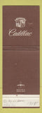 Matchbook Cover - Cadillac H and H Shippensburg PA