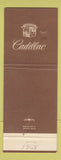 Matchbook Cover - Cadillac Smith Chevrolet Fort Smith AR