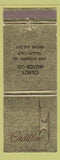 Matchbook Cover - Cadillac Center City Philadelphia PA