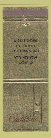Matchbook Cover - Cadillac Center City Philadelphia PA