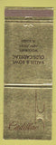 Matchbook Cover - Cadillac Vallee Bowe Oldsmobile Woodbury NJ WORN