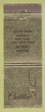 Matchbook Cover - Cadillac McLean Santa Ana CA