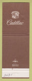 Matchbook Cover - Cadillac McLean Santa Ana CA