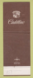 Matchbook Cover - Cadillac Bernicker Bala Cynwyd PA