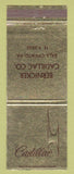 Matchbook Cover - Cadillac Motor Car Division