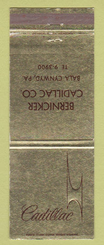 Matchbook Cover - Cadillac Motor Car Division
