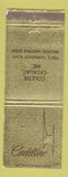 Matchbook Cover - Cadillac Alfred Matthews Modesto CA