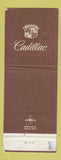Matchbook Cover - Cadillac Alfred Matthews Modesto CA