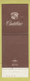 Matchbook Cover - Cadillac Hatfield Pontiac Fayetteville AR