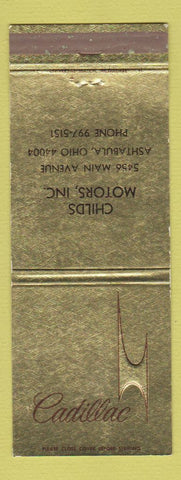 Matchbook Cover - Cadillac Coulter Phoenix AZ WEAR