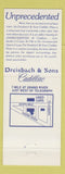 Matchbook Cover - Cadillac Dreisebach Sons Detroit MI