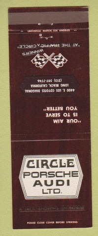 Matchbook Cover - Circle Porsche Audi Long Beach CA