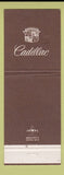 Matchbook Cover - Cadillac Nabers Costa Mesa CA
