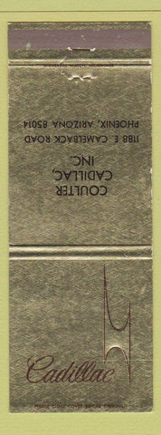 Matchbook Cover - Cadillac Coulter Phoenix AZ