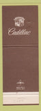 Matchbook Cover - Cadillac Coulter Phoenix AZ