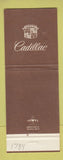 Matchbook Cover - Cadillac Brown Berwick PA