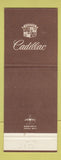 Matchbook Cover - Cadillac Dietzsch Pontiac Binghamton NY