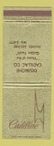 Matchbook Cover - Cadillac Desimone