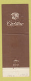 Matchbook Cover - Cadillac Desimone