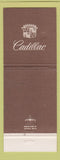 Matchbook Cover - Cadillac Good Motors Rock Hill SC WEAR