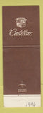 Matchbook Cover - Cadillac Guy Hill Pacific Beach CA WEAR