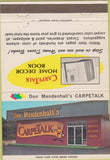Matchbook Cover - Mendenhall's Carpet Columbus OH 40 Strike
