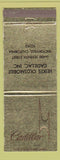 Matchbook Cover - Cadillac John Wendell Albany NY