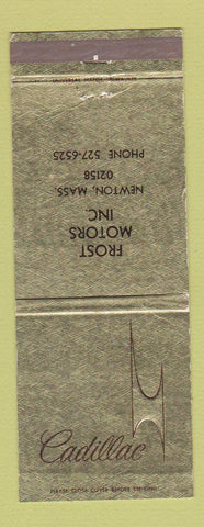 Matchbook Cover - Cadillac Frost Motors Newton MA